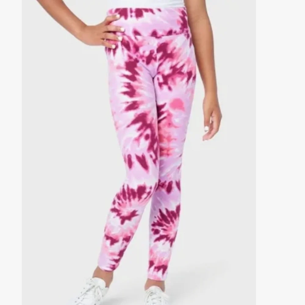 Justice Tie Dye Printed Leggings Size Large 12/14